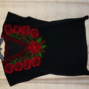 Mexican embroidered blouse